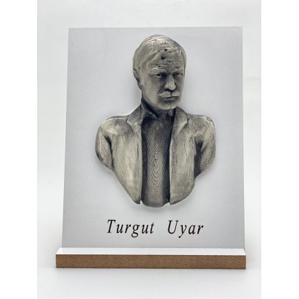Turgut Uyar Ayaklı 3D heykel Tablo